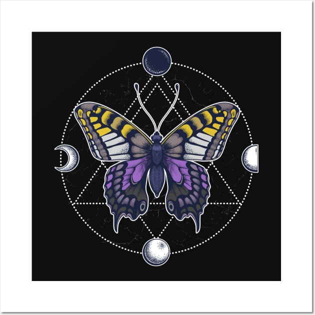 Nonbinary Butterfly Wall Art by Psitta